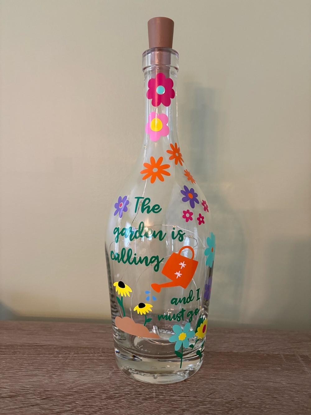 Decorated Wine Bottles, Home Decor, Gardening, Gifts
